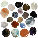 Platte stenen B-keus assorti (per 10 stuks) Platte stenen B-keus assorti (per 10 stuks)