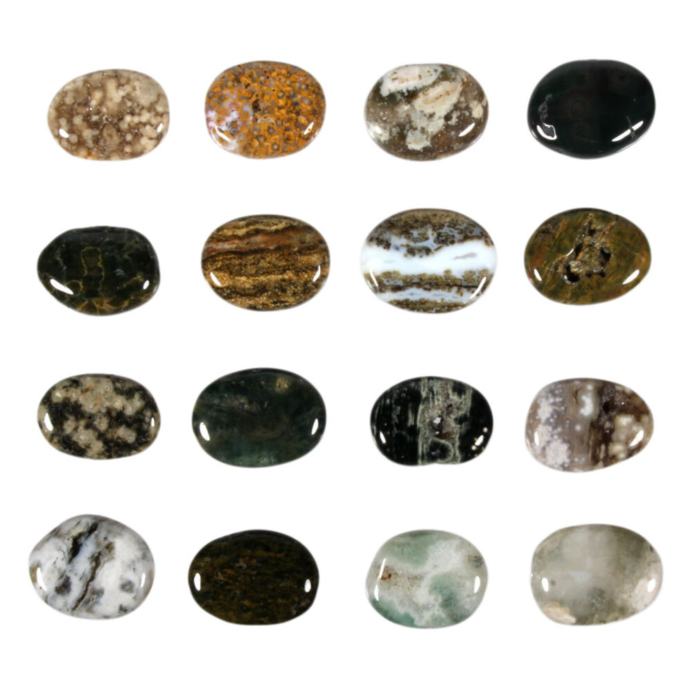 Jaspis (oceaan) steen plat gepolijst klein Jaspis (oceaan) steen plat gepolijst klein