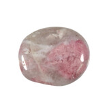 Toermalijn (roze) met lepidoliet (unicorn stone) steen plat gepolijst klein Toermalijn (roze) met lepidoliet (unicorn stone) steen plat gepolijst klein