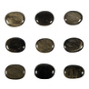 Goud obsidiaan steen plat gepolijst klein Goud obsidiaan steen plat gepolijst klein