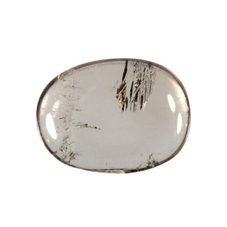 Rookkwarts steen plat gepolijst klein