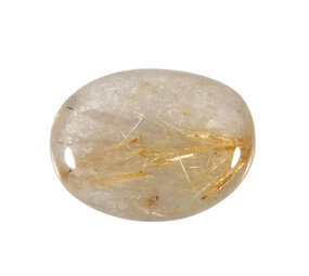 Rutielkwarts steen plat gepolijst klein Rutielkwarts steen plat gepolijst klein