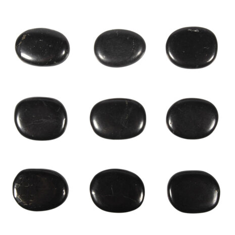 Shungiet steen plat gepolijst klein Shungiet steen plat gepolijst klein