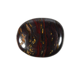 Tijgerijzer steen plat gepolijst klein