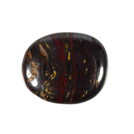 Tijgerijzer steen plat gepolijst klein Tijgerijzer steen plat gepolijst klein