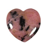 Rhodoniet (roze met zwart) edelsteen hart 4 cm Rhodoniet (roze met zwart) edelsteen hart 4 cm