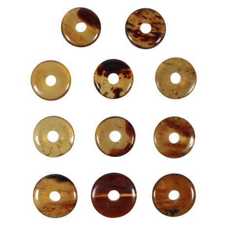 Barnsteen hanger donut 2,9 - 3,3 cm Barnsteen hanger donut 2,9 - 3,3 cm