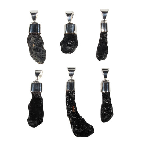 Zilveren hanger tektiet ruw Zilveren hanger tektiet ruw