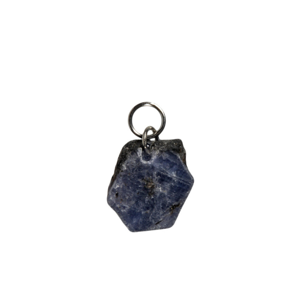 Saffier (blauw) hanger ruw Saffier (blauw) hanger ruw