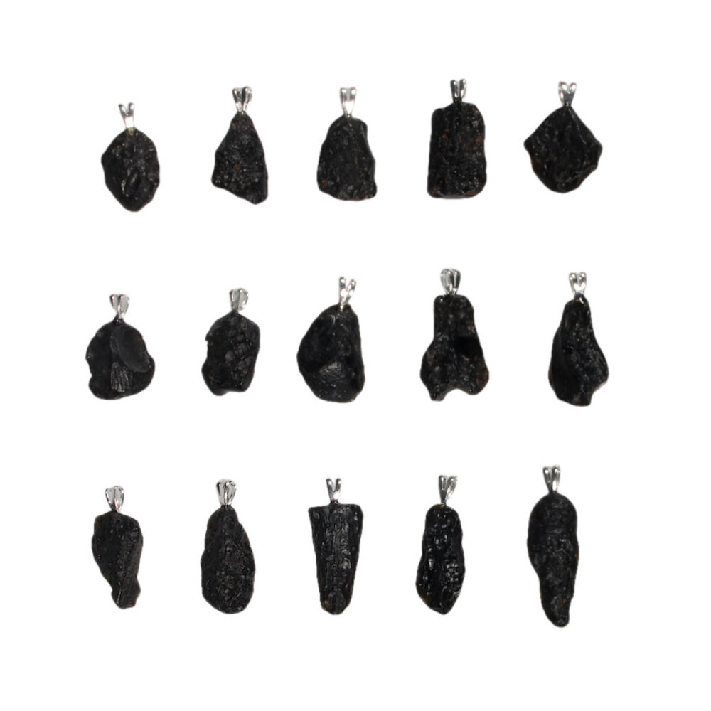 Tektiet hanger met zilveren oogje