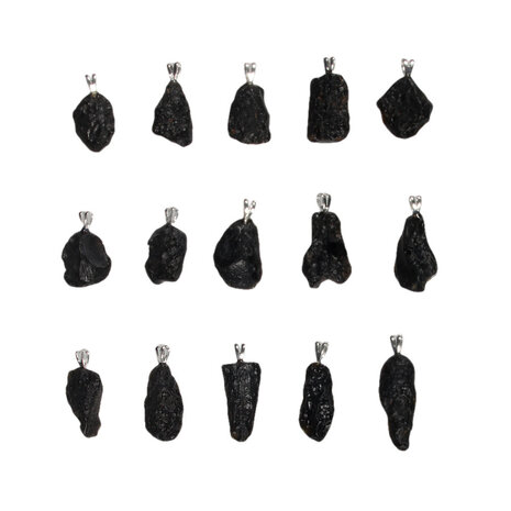 Tektiet hanger met zilveren oogje