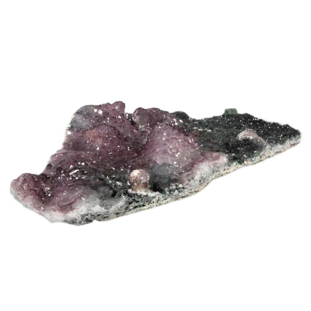 Amethist met prasioliet bloem 26 x 12,5 x 3,5 cm | 835 gram Amethist met prasioliet bloem 26 x 12,5 x 3,5 cm | 835 gram