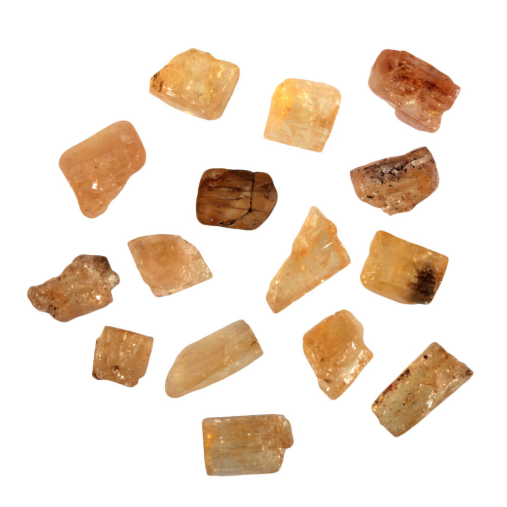 Goudtopaas kristal 3 - 5 gram Goudtopaas kristal 3 - 5 gram