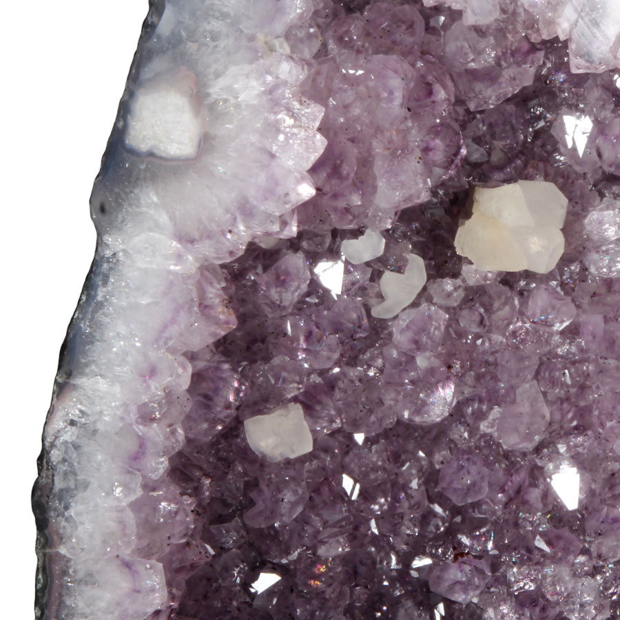 Amethist geode met calciet kristallen 55 x 22 x 24 cm | 30840 gram