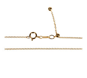 Gold filled ketting verstelbaar Gold filled ketting verstelbaar
