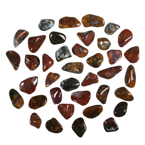 Universiet (jaspis met chalcedoon) steen getrommeld 2 - 5 gram Universiet (jaspis met chalcedoon) steen getrommeld 2 - 5 gram