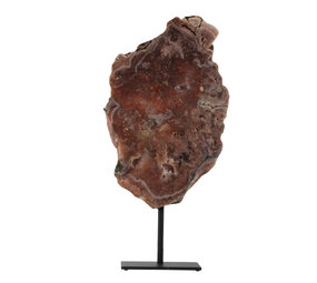 Amethist (roze) op standaard 29,5 x 19 x 2,5 cm / 2470 gram