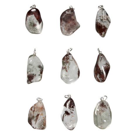 Sjamaankwarts hanger met zilveren oogje Sjamaankwarts hanger met zilveren oogje