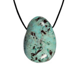 Chrysocolla (turquoise) hanger doorboord Chrysocolla (turquoise) hanger doorboord