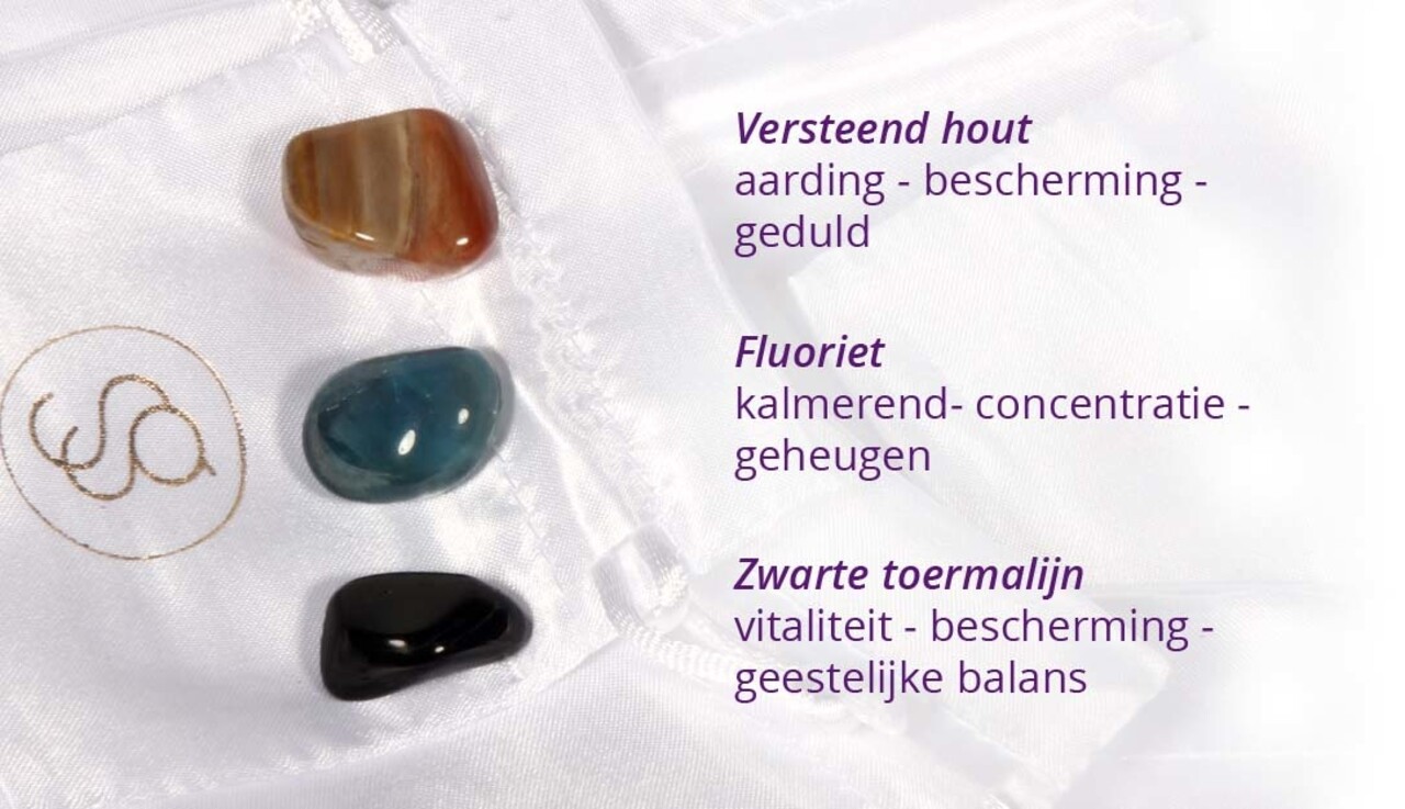 Zilveren hanger rust & concentratie 8 mm kralen