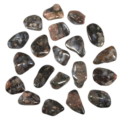 Vulkaniet of que sera steen getrommeld 2 - 5 gram Vulkaniet of que sera steen getrommeld 2 - 5 gram