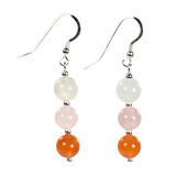 Zilveren oorbellen vruchtbaarheid 8 mm kralen Zilveren oorbellen vruchtbaarheid 8 mm kralen