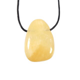 Calciet (oranje) hanger licht doorboord Calciet (oranje) hanger licht doorboord