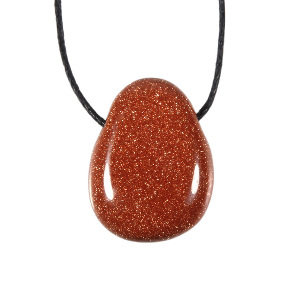 Goudsteen (rood) hanger doorboord Goudsteen (rood) hanger doorboord