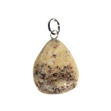 Aluniet hanger met zilveren oogje