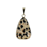 Jaspis (dalmatiër) hanger met 14k gouden oogje Jaspis (dalmatiër) hanger met 14k gouden oogje