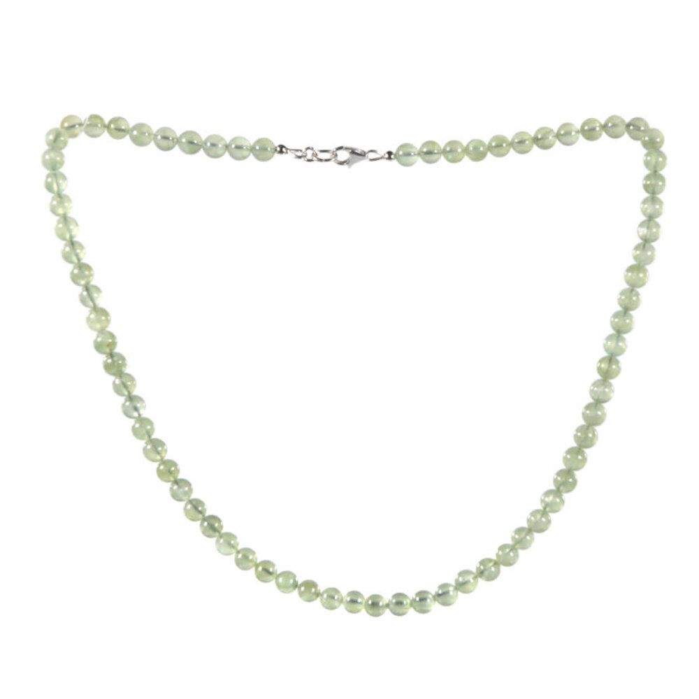 Prehniet ketting 6 mm kralen Prehniet ketting 6 mm kralen