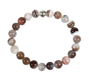 Agaat (Botswana) armband 18 cm | 8 mm kralen Agaat (Botswana) armband 18 cm | 8 mm kralen