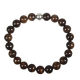 Bronziet armband 18 cm | 8 mm kralen Bronziet armband 18 cm | 8 mm kralen