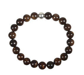 Bronziet armband 20 cm | 8 mm kralen Bronziet armband 20 cm | 8 mm kralen