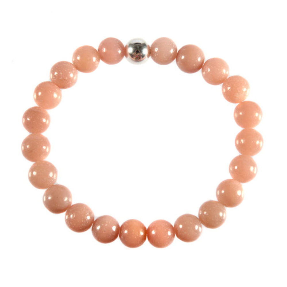 Opaal (Andes) roze armband 18 cm | 8 mm kralen