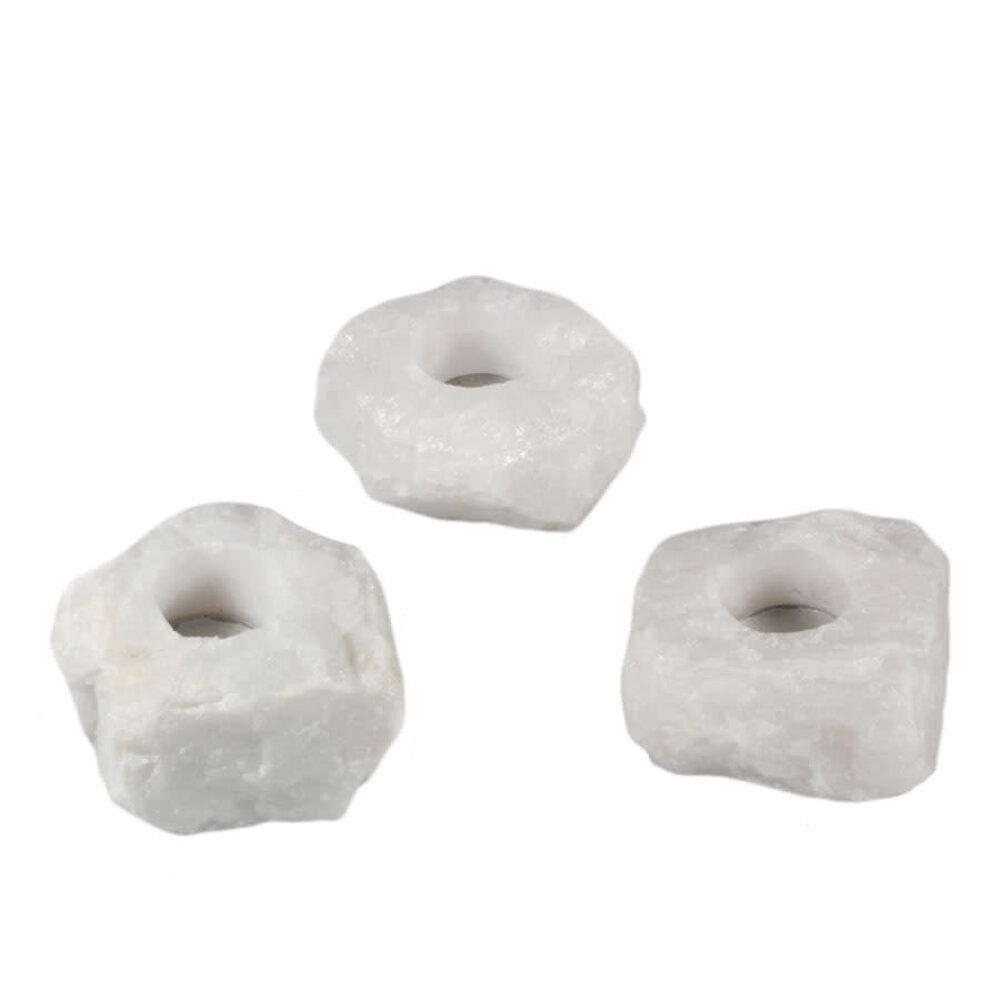 Bergkristal theelichthouder ruw Bergkristal theelichthouder ruw