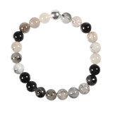 Toermalijnkwarts armband 18 cm | 8 mm kralen