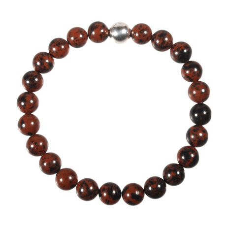 Obsidiaan (mahonie) armband 20 cm | 8 mm kralen