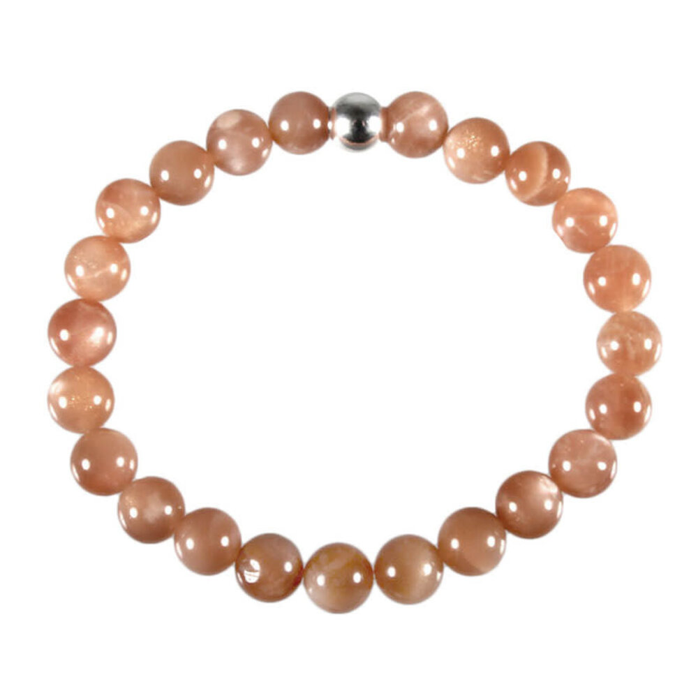 Maansteen (roze) armband 20 cm | 8 mm kralen Maansteen (roze) armband 20 cm | 8 mm kralen