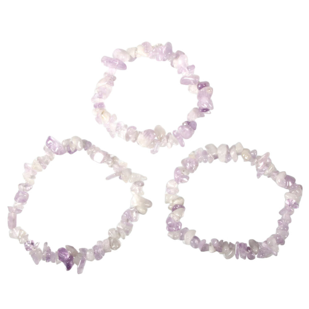 Lavendelkwarts armband split Lavendelkwarts armband split
