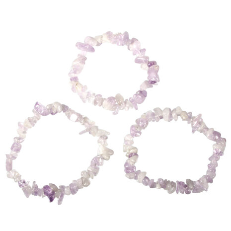 Lavendelkwarts armband split Lavendelkwarts armband split