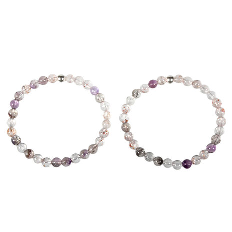 Super seven armband 18 cm | 6 – 7 mm kralen Super seven armband 18 cm | 6 – 7 mm kralen