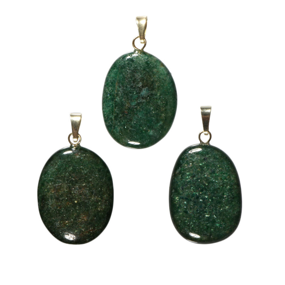 Fuchsiet hanger met 14k gouden oogje