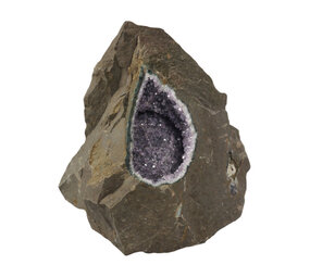 Amethist geode in basalt ruw 14 x 13,5 x 15 cm | 2905 gram Amethist geode in basalt ruw 14 x 13,5 x 15 cm | 2905 gram