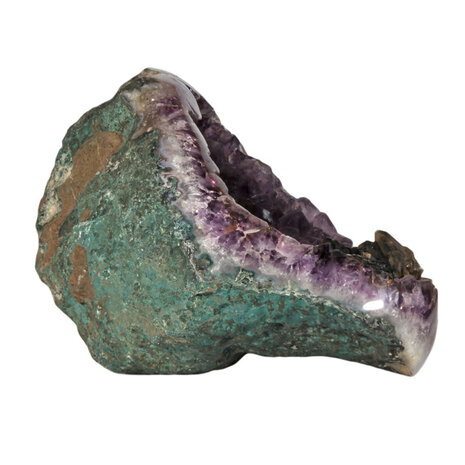 Amethist geode met calciet kristallen 33 x 23 x 23 cm | 10660 gram