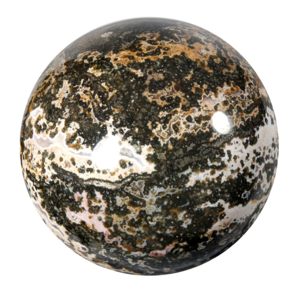 Jaspis (oceaan) bol 100 mm | 1362 gram