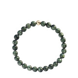 Serafiniet armband met 14k gouden kraal | 6 mm Serafiniet armband met 14k gouden kraal | 6 mm