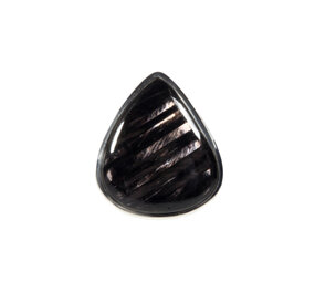 Zilveren ring hyperstheen maat 17 1/4 | druppel 2,2 x 1,9 cm