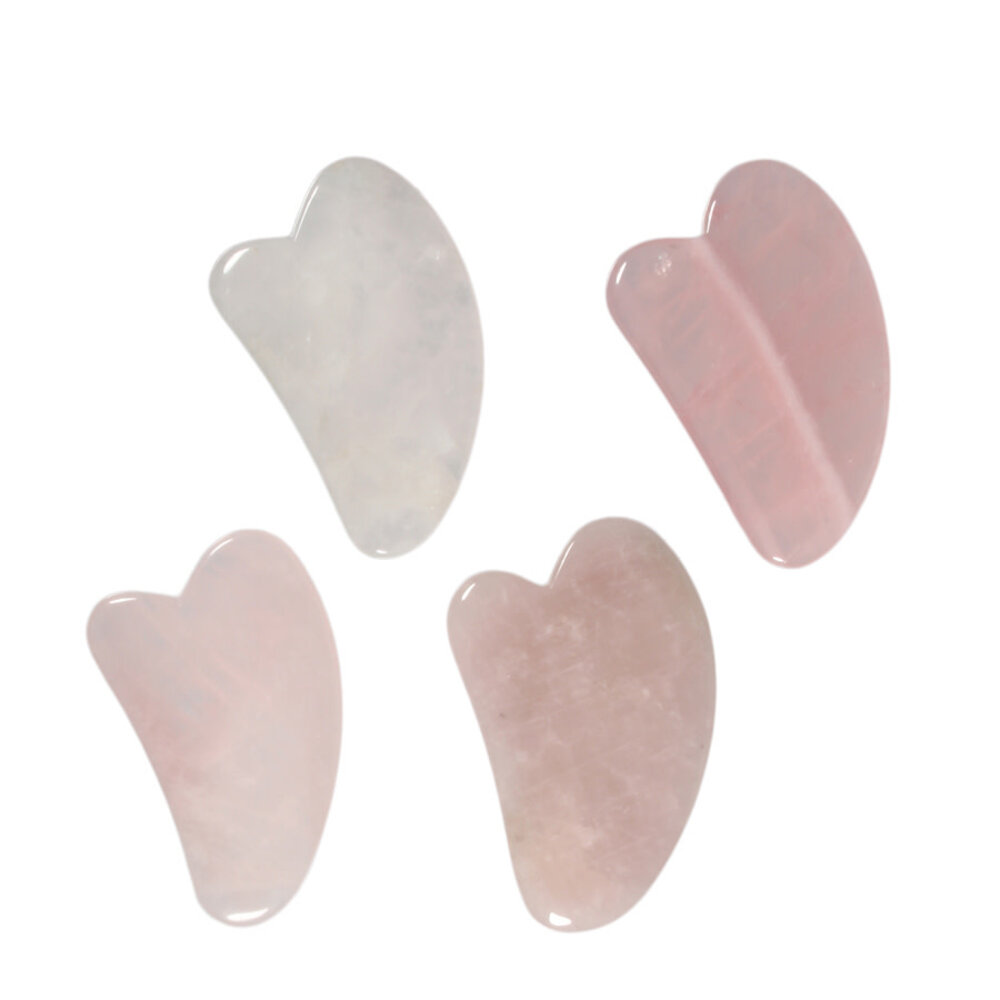 Gua sha massagesteen rozenkwarts