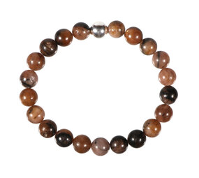 Chiastoliet of kruissteen armband 20 cm | 8 mm kralen Chiastoliet of kruissteen armband 20 cm | 8 mm kralen